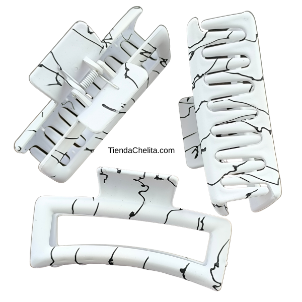 Piraña Plástica Rectangular Marmoleada - Image 3