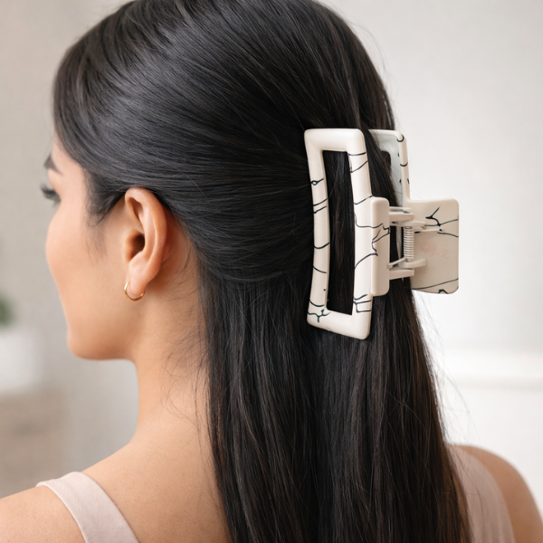 Piraña Plástica Rectangular Marmoleada - Image 2