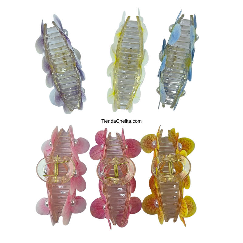 Piraña Floral Con Perla Central - Image 6