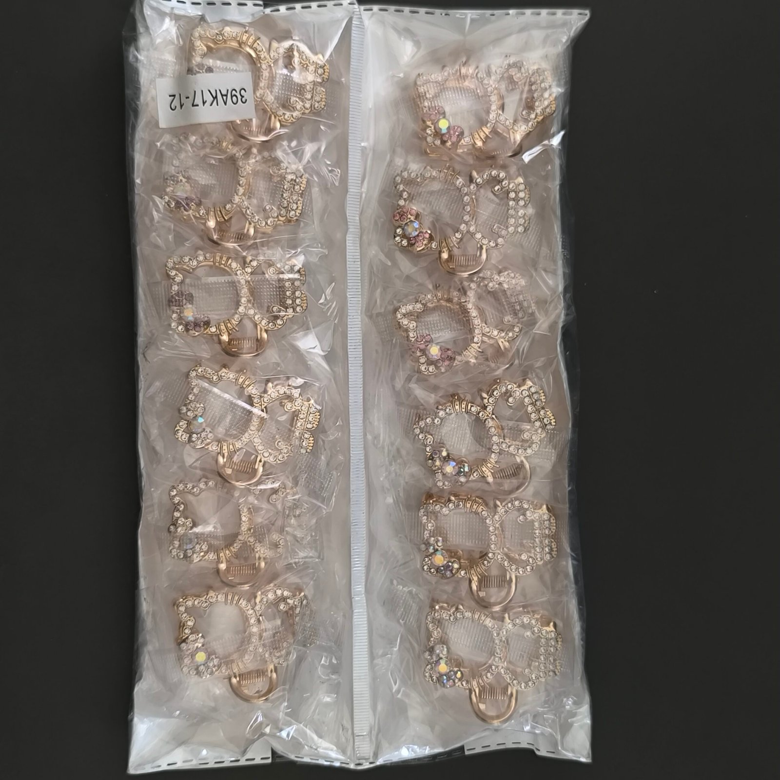 Piraña Gatito con Cristales para Cabello | Pinza Metálica Dorada Diseño Gato - Image 10