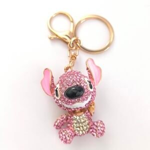 Llavero Metálico Decorativo con Cristales Estilo Personaje Set 12 Unidades