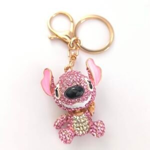 Llavero Metálico Decorativo con Cristales Estilo Personaje Set 12 Unidades