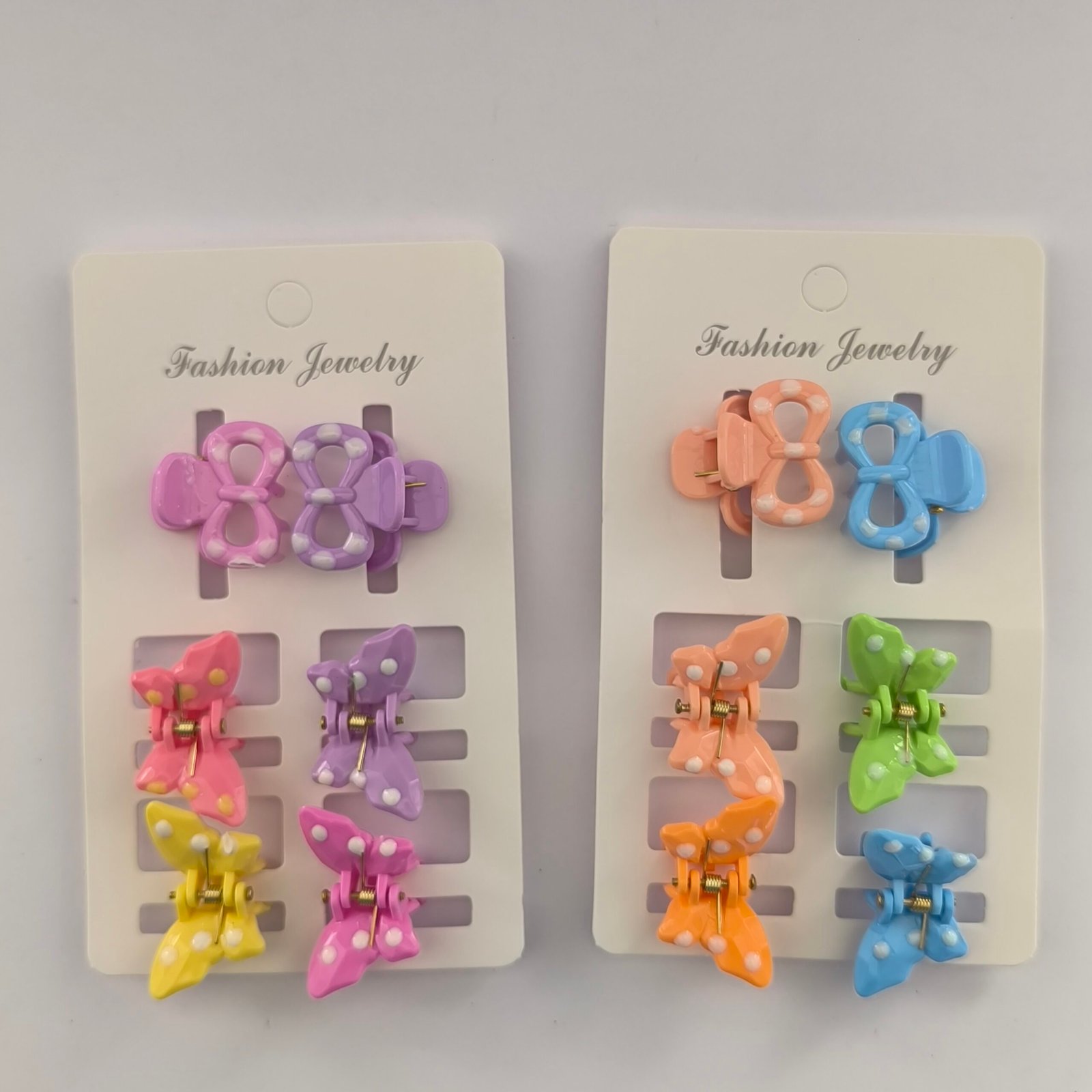 Set de Pirañas Mariposa y Moño para Niñas | Pinzas de Cabello Infantiles Colores Pastel - Image 11