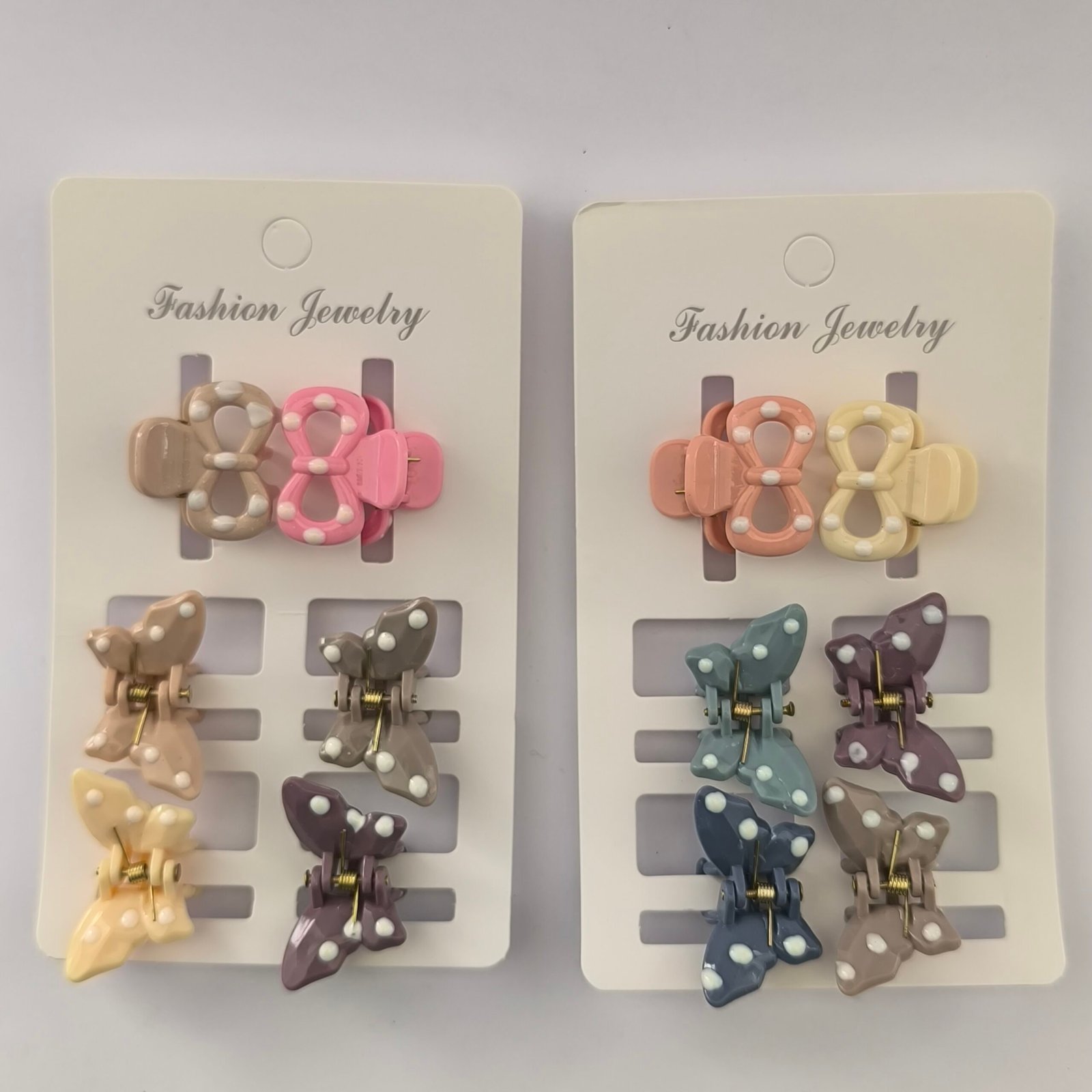 Set de Pirañas Mariposa y Moño para Niñas | Pinzas de Cabello Infantiles Colores Pastel - Image 16