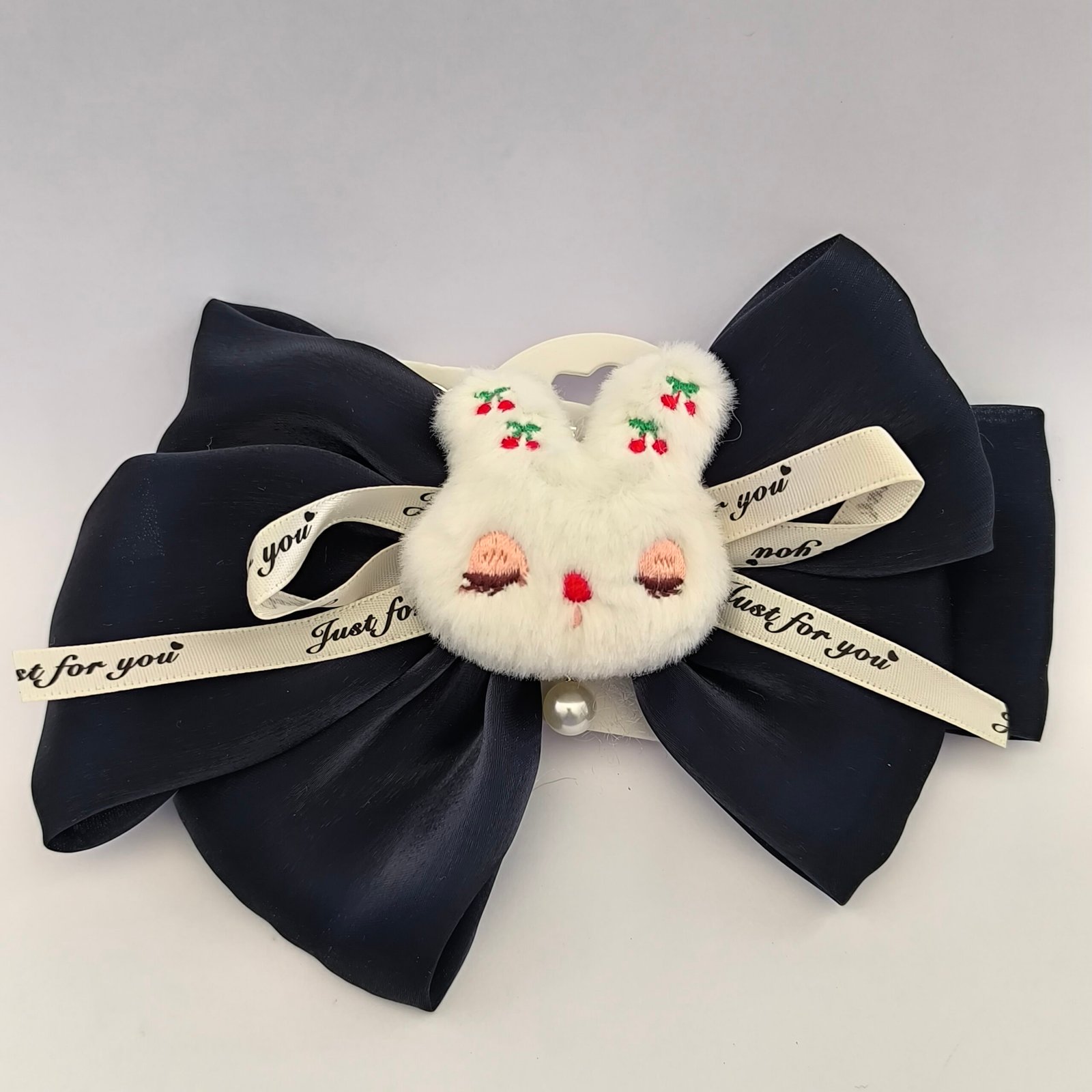 Lazo Infantil Grande con Conejito de Peluche y Perla | Traba Metálica - Image 5