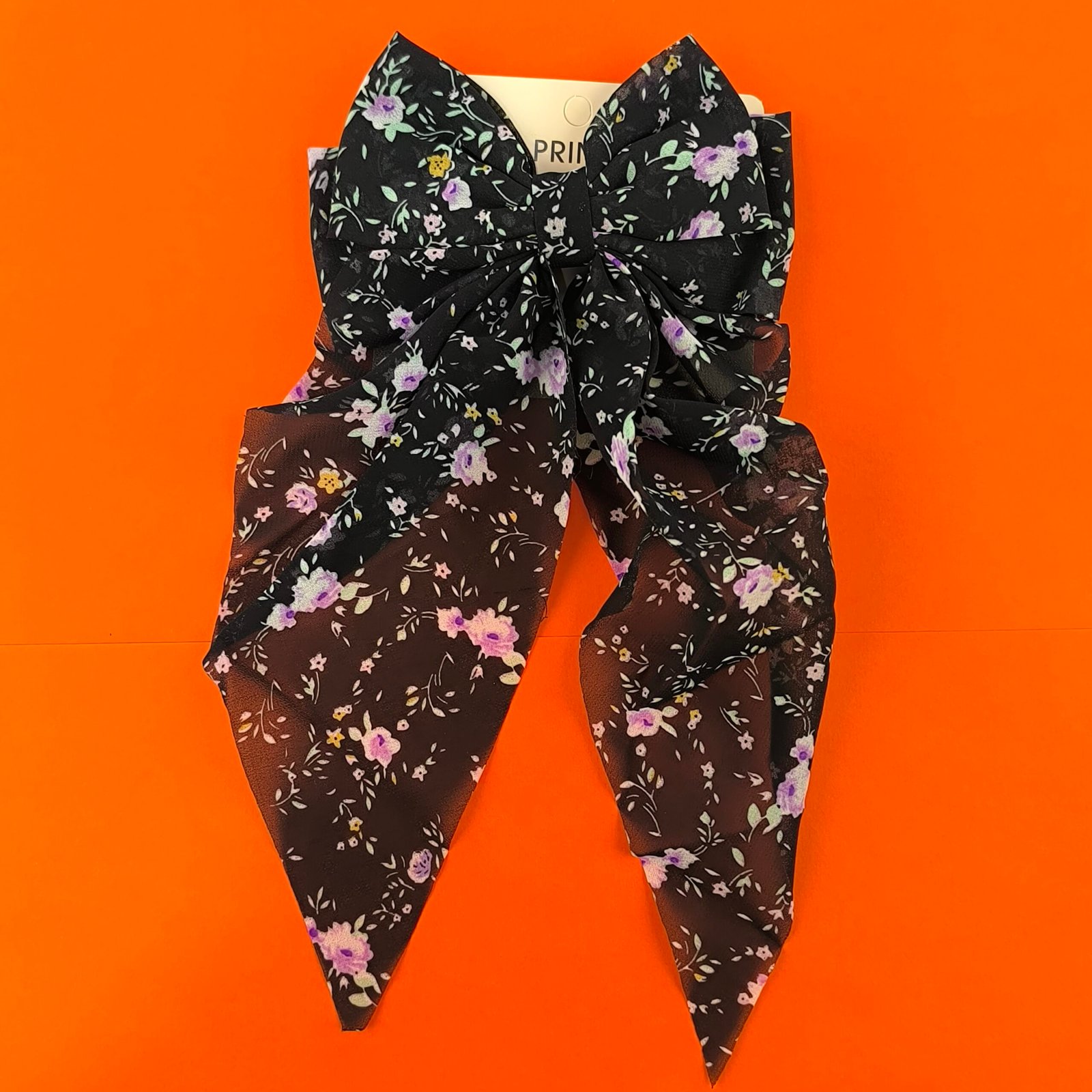 Set 12 Moños Florales para Cabello con Clip Metálico Tipo Barrette | Lazo Largo Elegante - Image 5