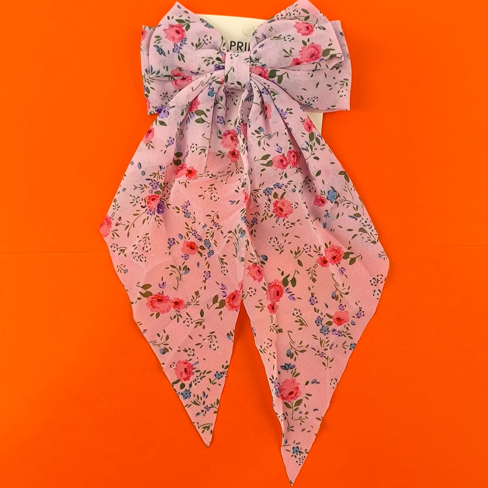 Set 12 Moños Florales para Cabello con Clip Metálico Tipo Barrette | Lazo Largo Elegante - Image 6