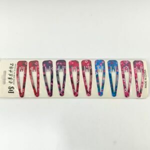 Trabas Metálicas para Cabello Colores Floreados Pack 10 Unidades