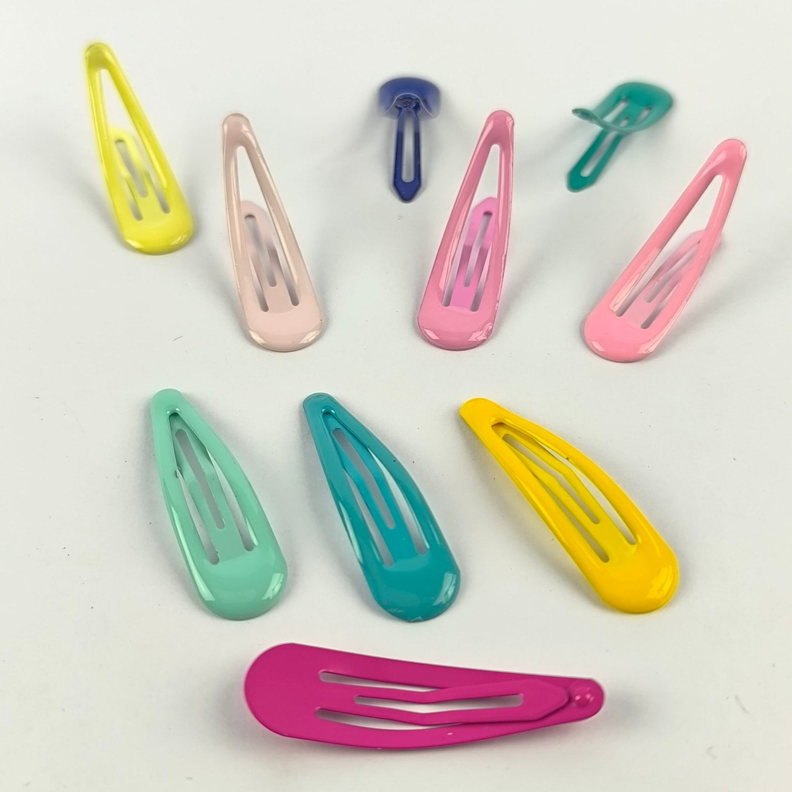 Trabas Metálicas para Cabello Colores Surtidos Pack 10 Unidades