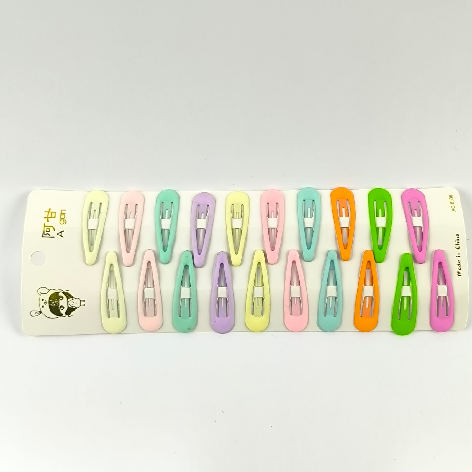 Trabas Snap Metálicas Engomadas Colores Surtidos | Pinzas Cabello Mujer y Niñas 20 Unidades