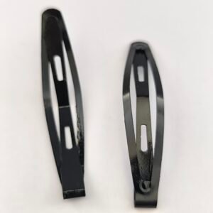 Trabas Metálicas Negras para Cabello – Set de 12 Unidades Pinzas Resistentes Mujer