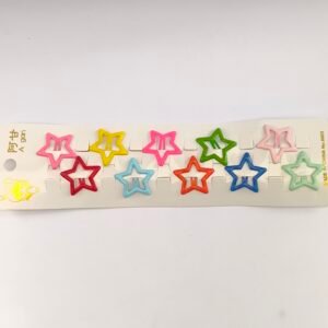 Trabas Infantiles de Estrella Multicolor para Cabello – Set 10 Pinzas Niñas