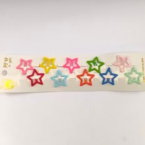 Trabas Infantiles de Estrella Multicolor para Cabello – Set 10 Pinzas Niñas