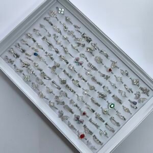 Anillos de Acero Inoxidable Ajustables para Mujer | Set 100 Diseños Elegantes y Modernos