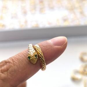 Anillos Dorados de Acero Inoxidable Ajustables para Mujer | Set 100 Diseños Elegantes y Modernos