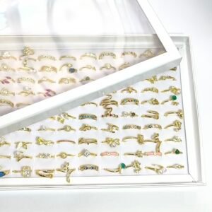 anillos dorados pack de 100