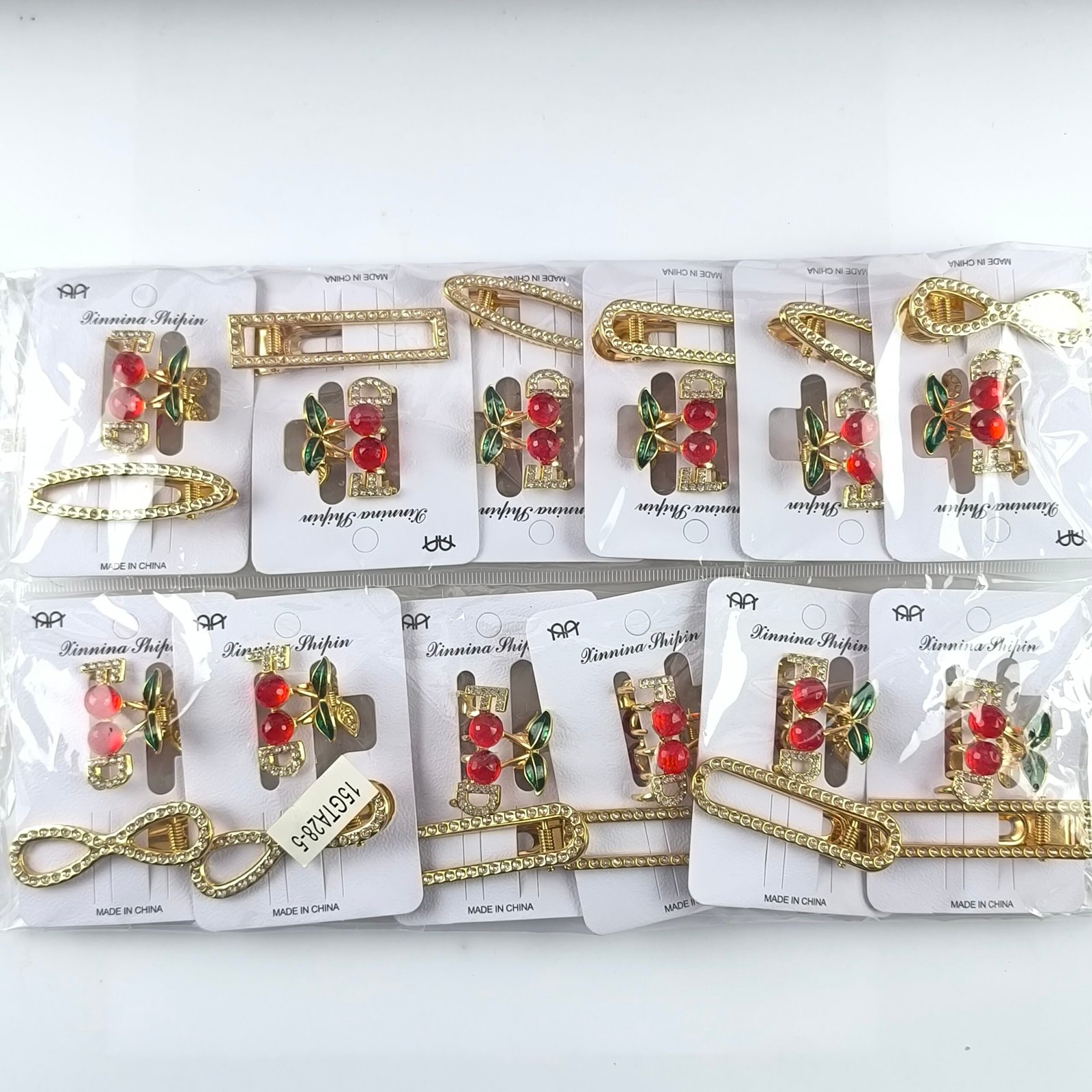 Set Traba metálica con Piraña Cereza 12 Unidades | Diseño Brillante Elegante - Image 6