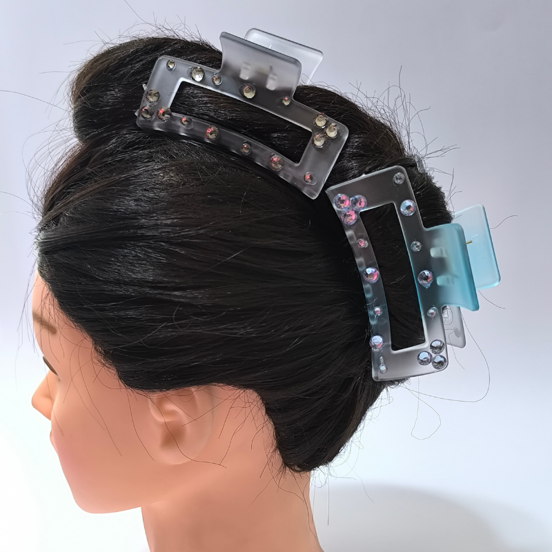 Pirañas Rectangulares con Brillantes – Estilo Moderno y Elegante para Todo Tipo de Cabello - Image 13