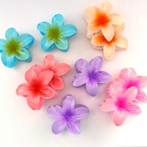 Todos los colores pirana flor hawaiana plastico semitransparente Bolivia coleccion